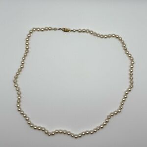 Honora Pearl Necklace with Gold Clasp - Ivory Pearls